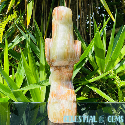 Banded Onyx Calcite Bird XL Carving