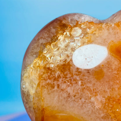 Carnelian Agate Heart Medium Carving