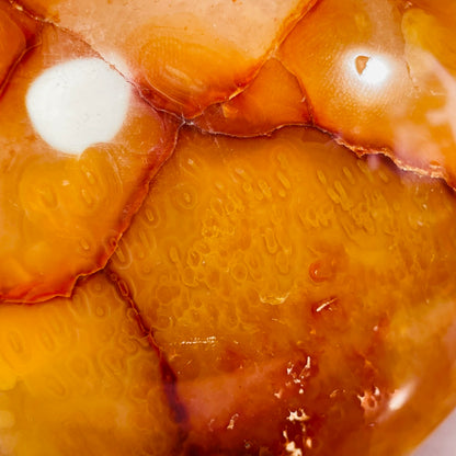 Carnelian Agate Heart Medium Carving