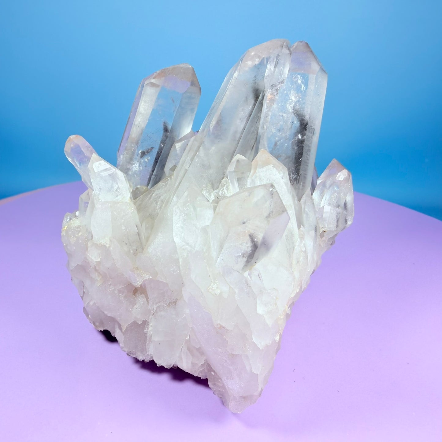 Black Phantom Quartz Medium Cluster