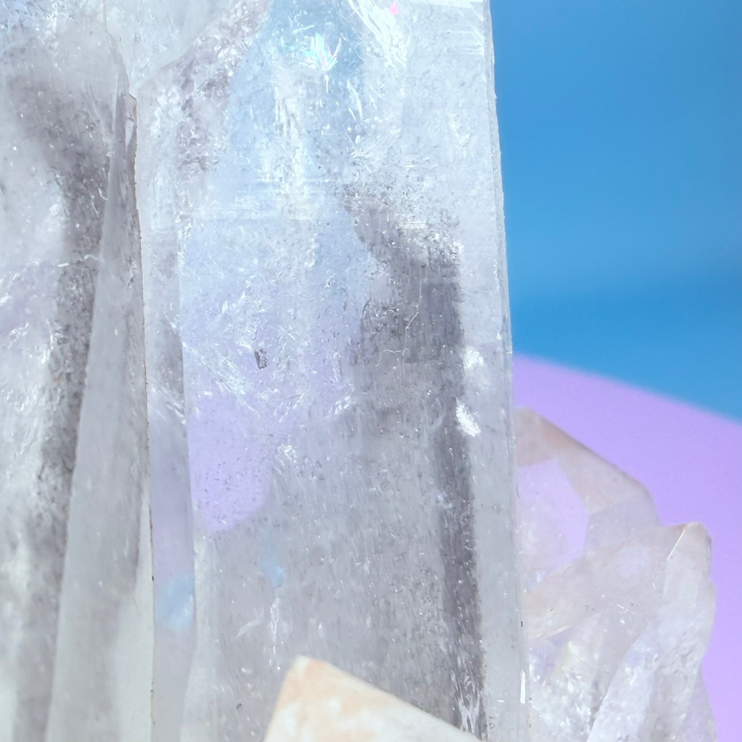 Black Phantom Quartz Medium Cluster
