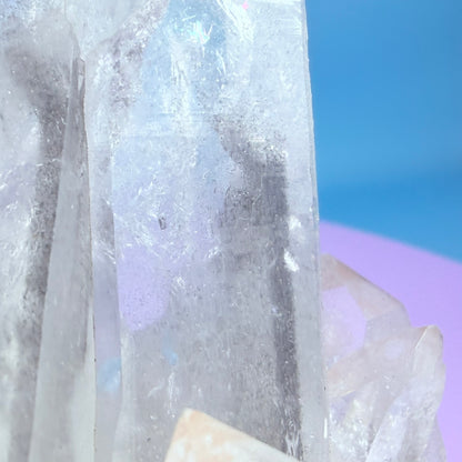 Black Phantom Quartz Medium Cluster