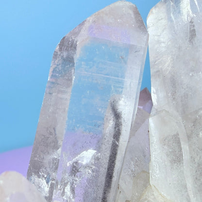 Black Phantom Quartz Medium Cluster