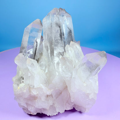 Black Phantom Quartz Medium Cluster