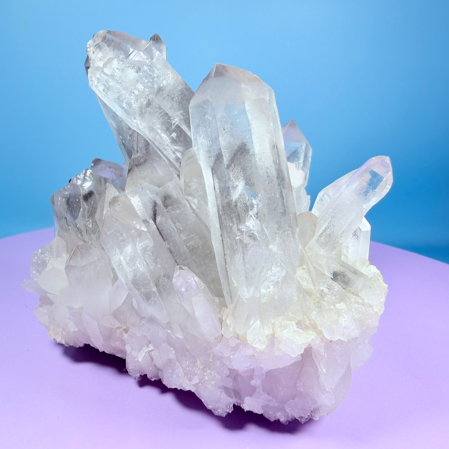 Black Phantom Quartz Medium Cluster