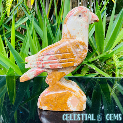 Banded Onyx Calcite Bird Large Carving