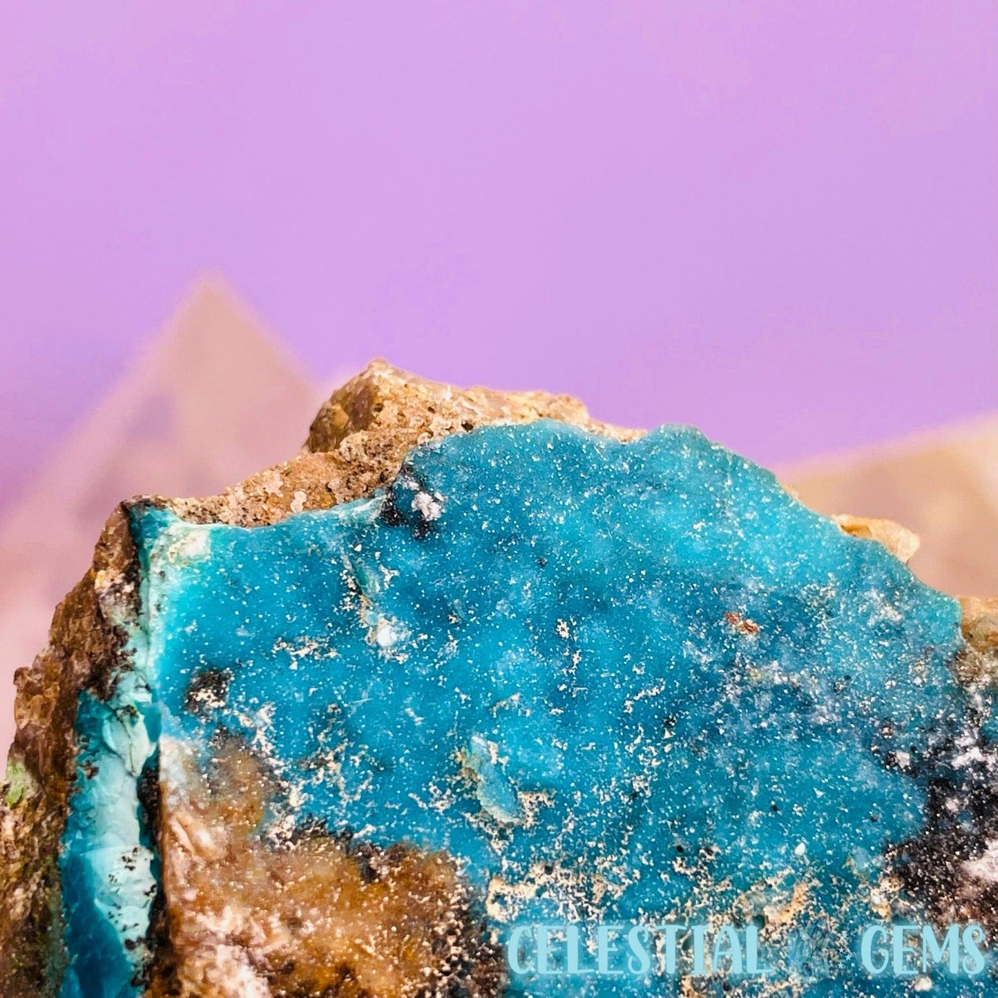 RARE Druzy Chrysocolla on Matrix Medium Chunk