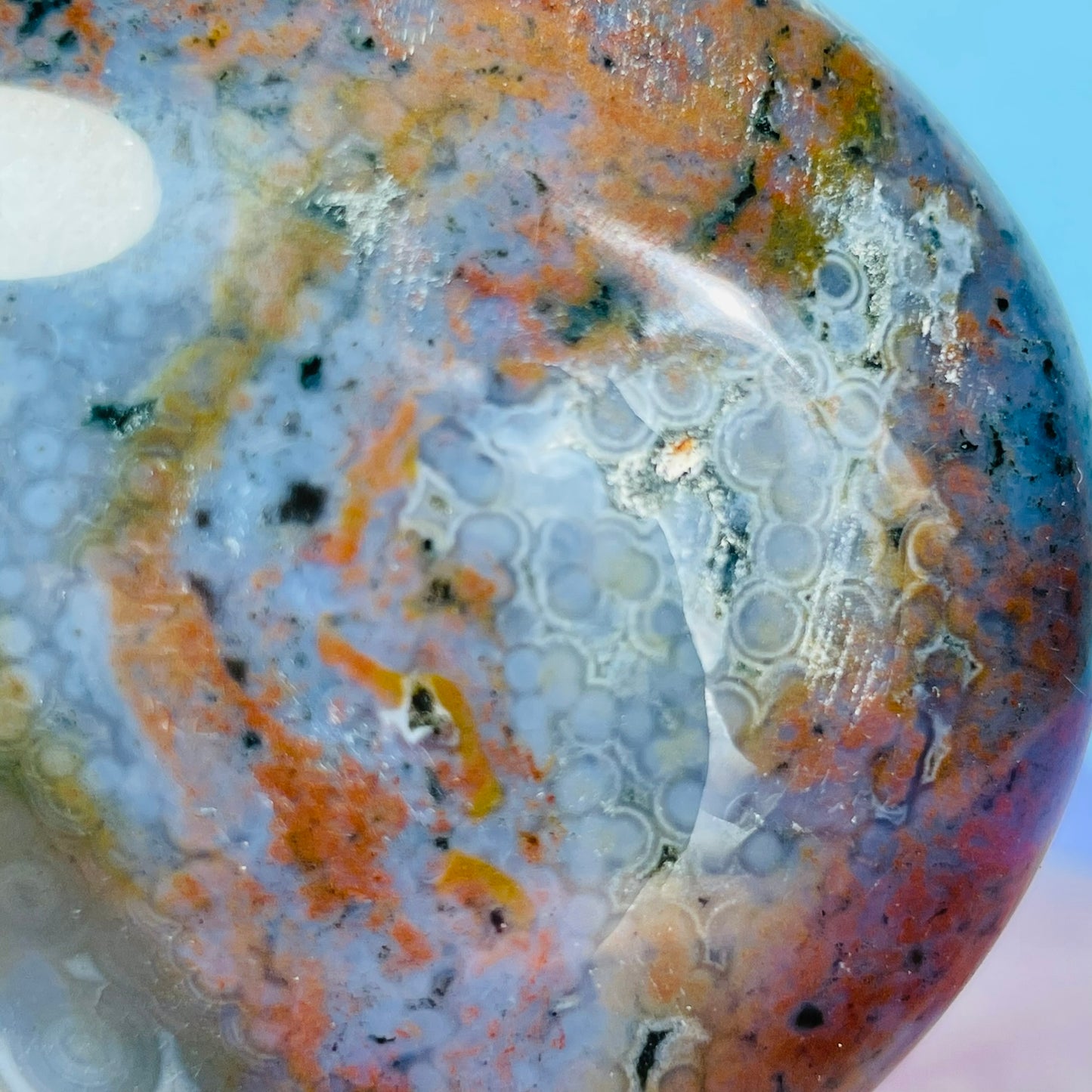 Ocean Jasper Heart Medium Carving