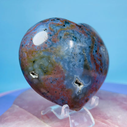 Ocean Jasper Heart Medium Carving