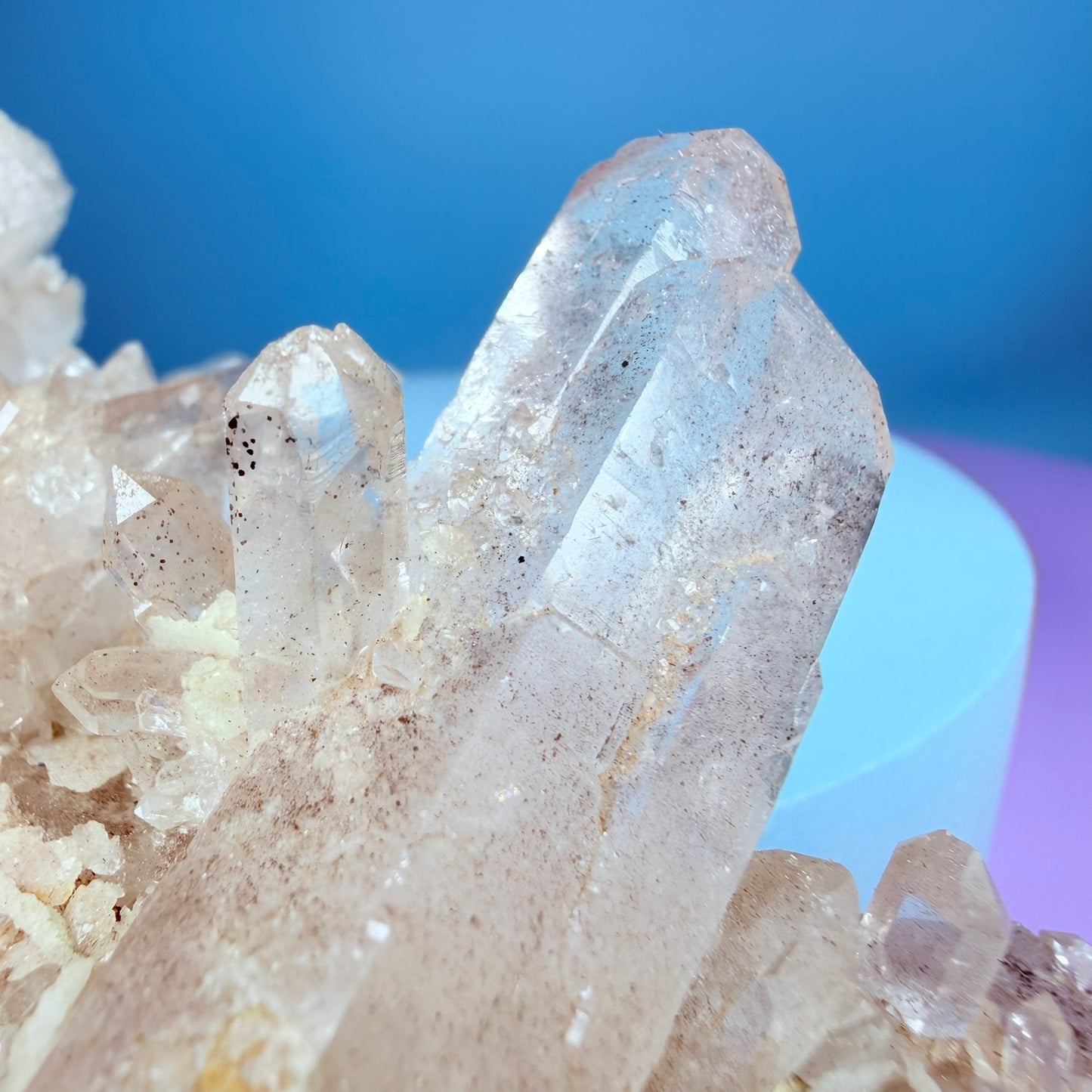 Pink Lithium Quartz Medium Cluster (Video)