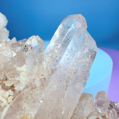 Pink Lithium Quartz Medium Cluster (Video)