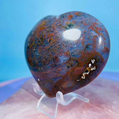 Ocean Jasper Heart Medium Carving