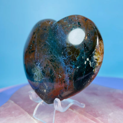 Ocean Jasper Heart Medium Carving