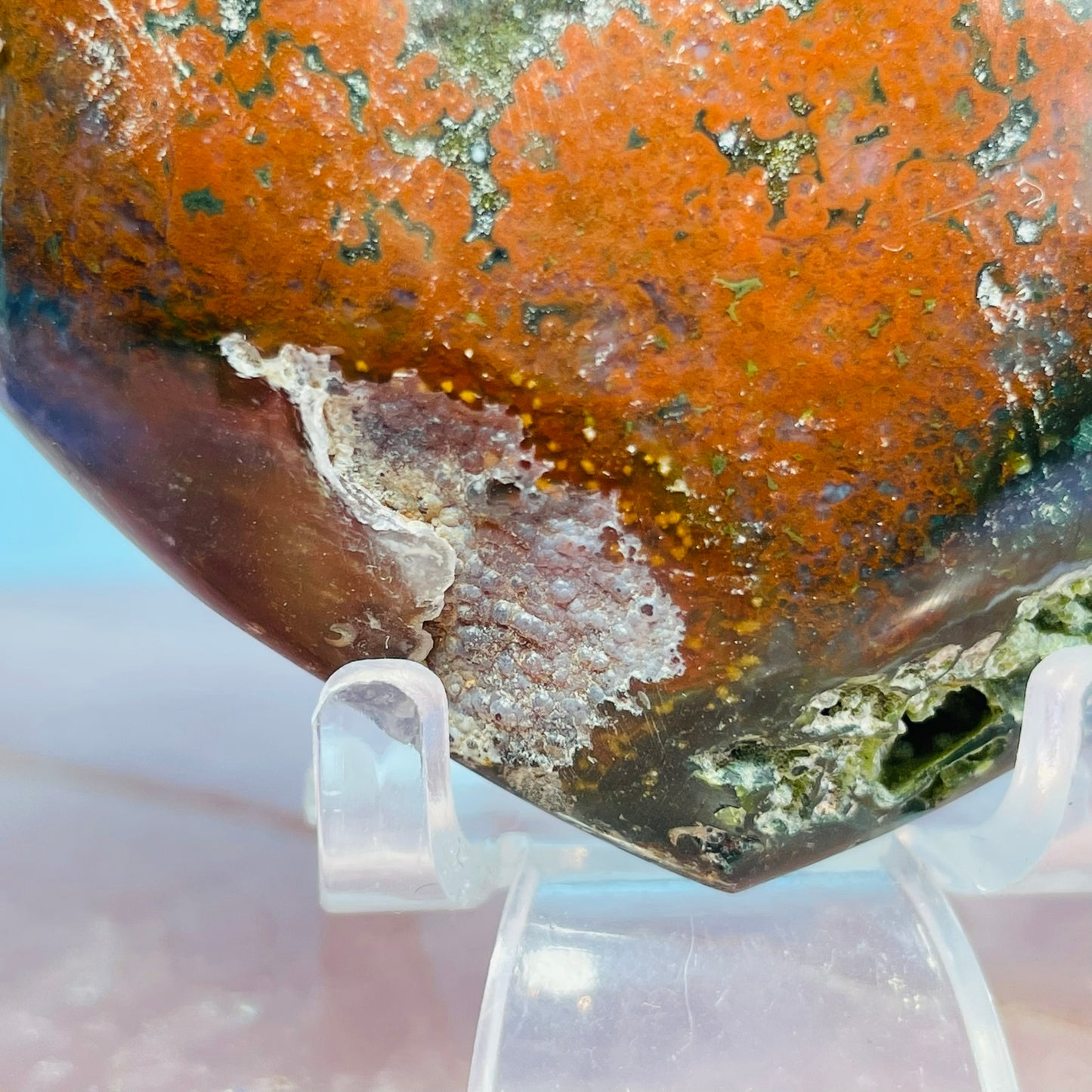 Ocean Jasper Heart Medium Carving