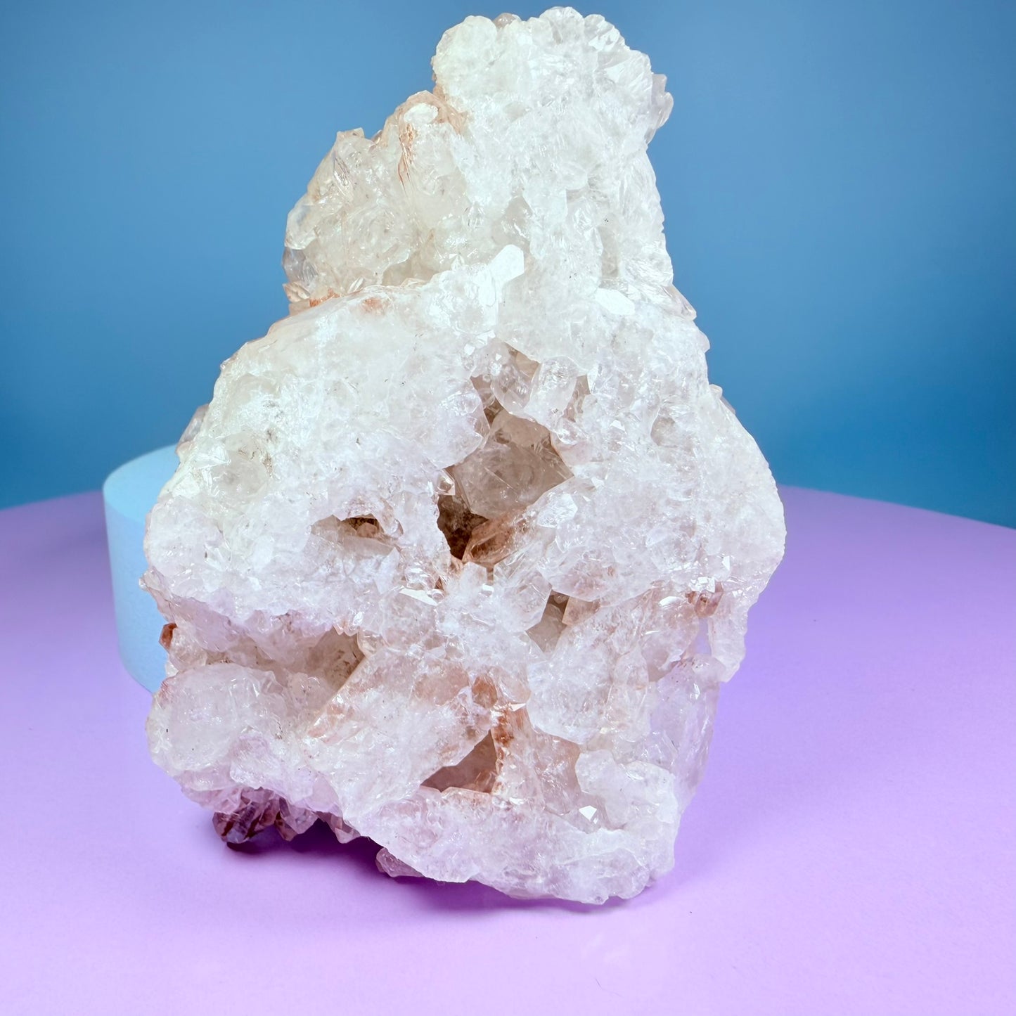 Pink Lithium Quartz Medium Cluster (Video)