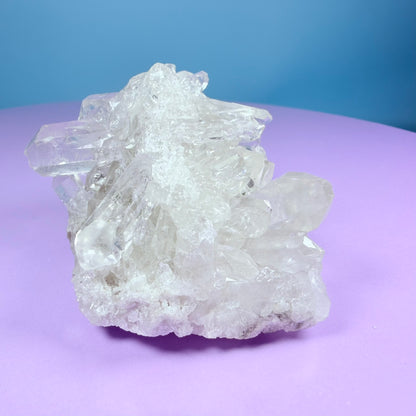 Clear Quartz Small Cluster (Video)