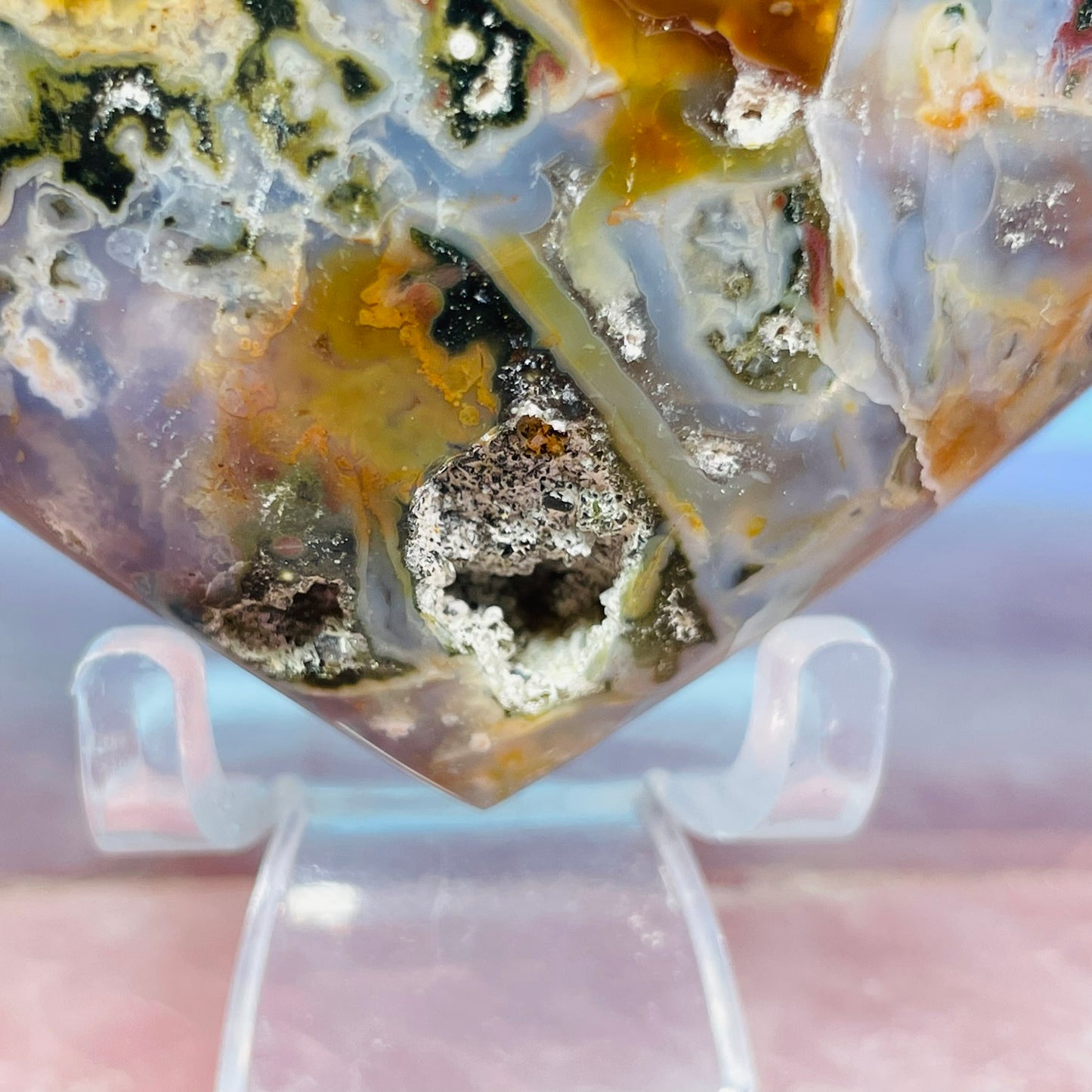 Ocean Jasper Heart Medium Carving