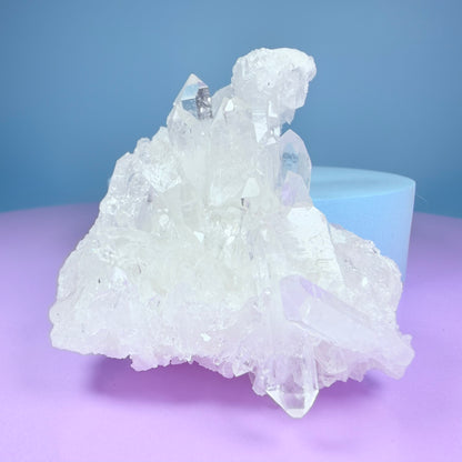 Clear Quartz Small Cluster (Video)