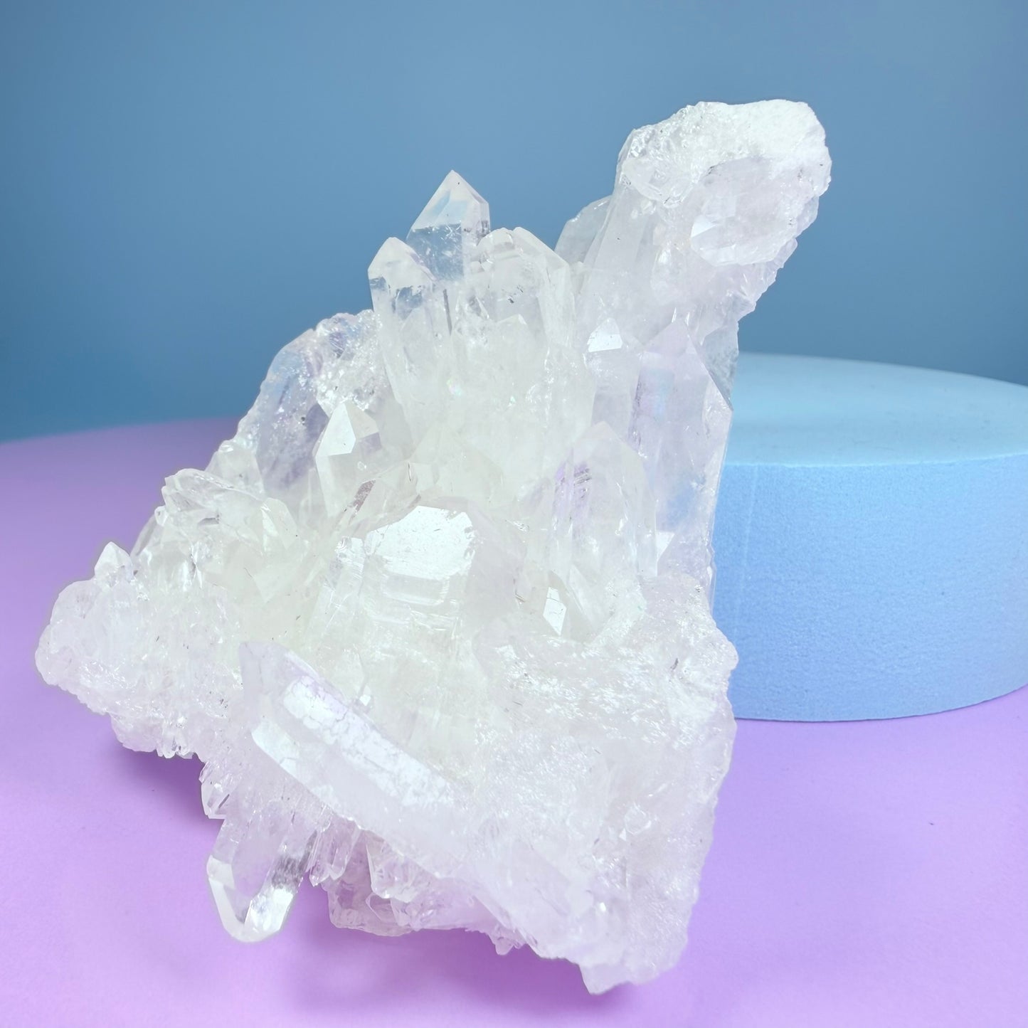 Clear Quartz Small Cluster (Video)