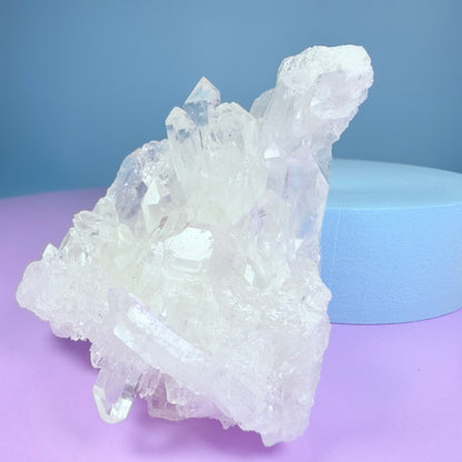 Clear Quartz Small Cluster (Video)