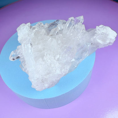 Clear Quartz Small Cluster (Video)