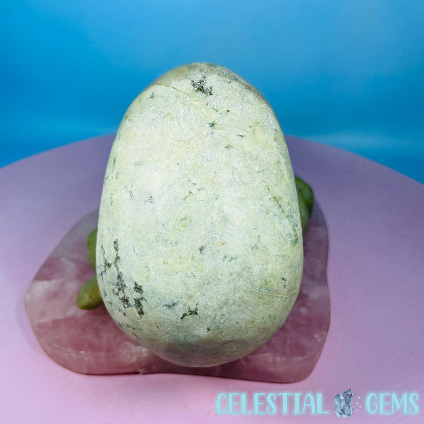 Green Jade Octopus Skull Large Carving