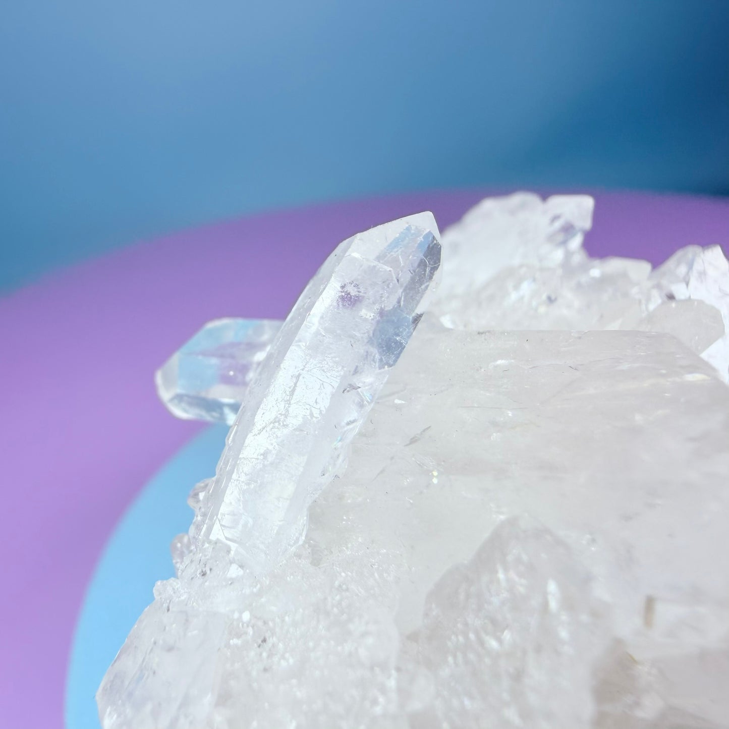 Clear Quartz Small Cluster (Video)
