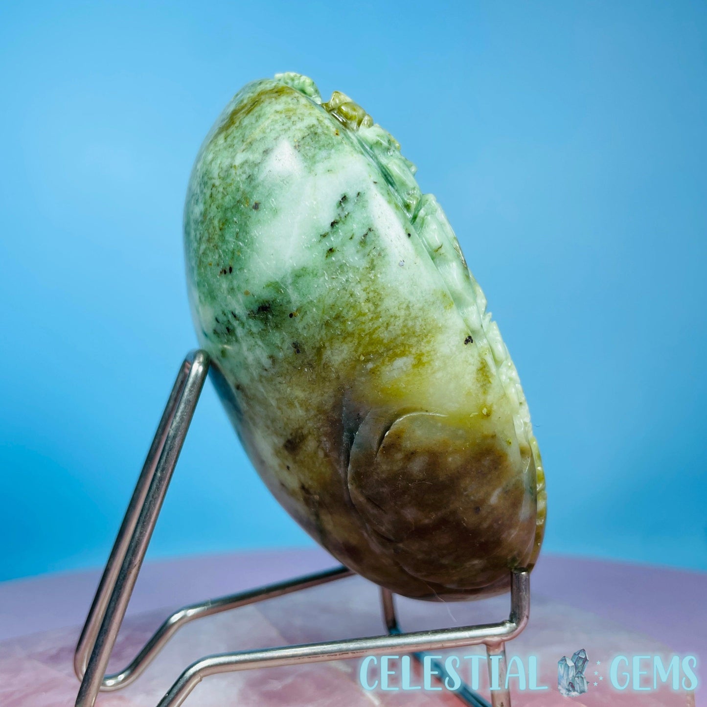 Rare Chinese Jadeite Scenic Landscape Medium Carving