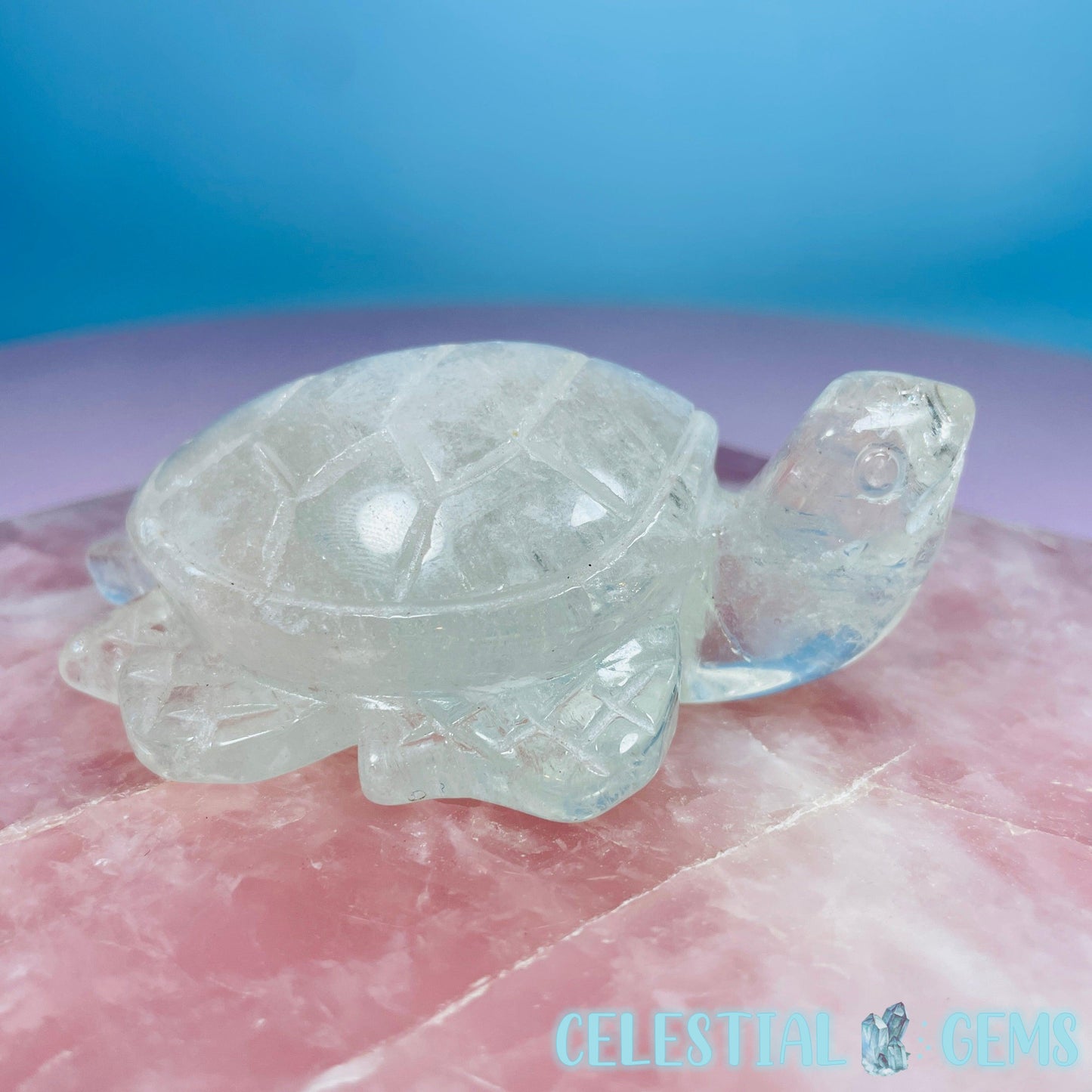 Citrine Sea Turtle Medium Carving (Video)