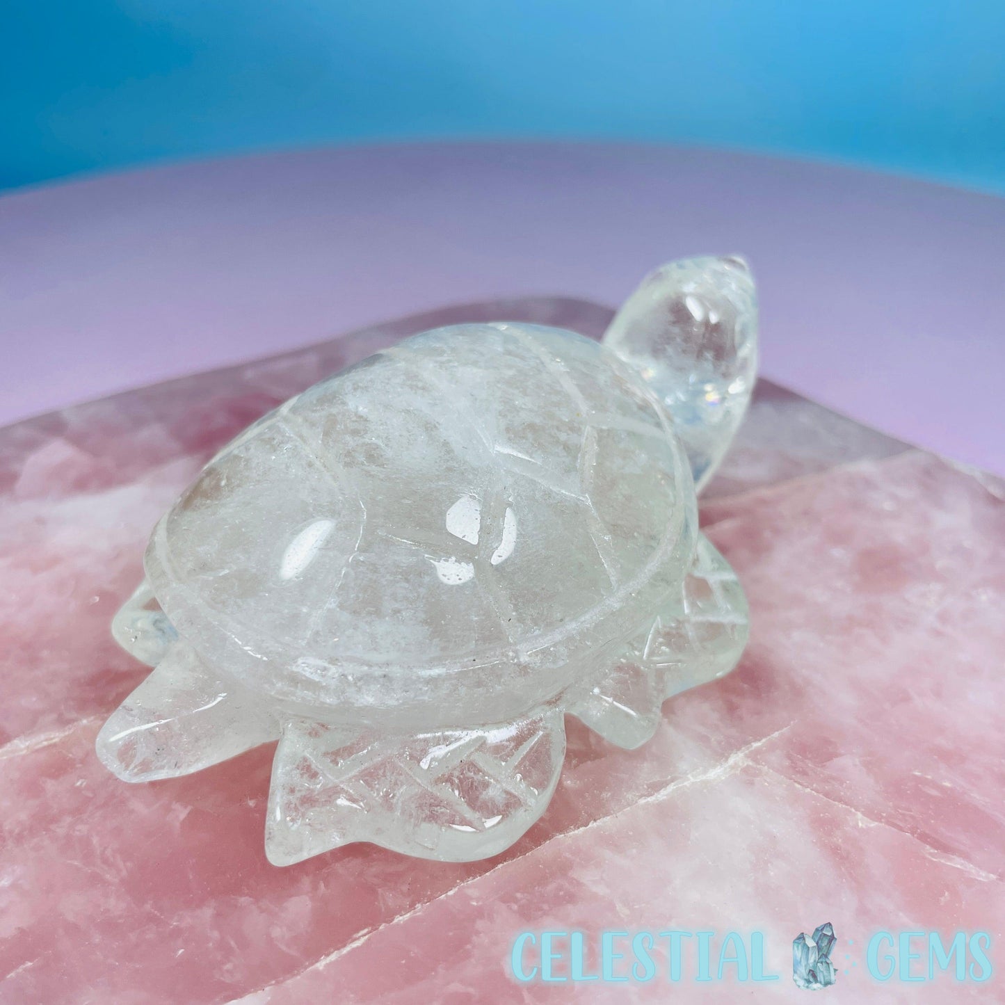Citrine Sea Turtle Medium Carving (Video)