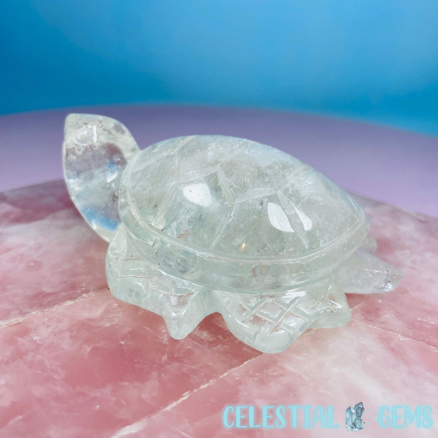 Citrine Sea Turtle Medium Carving (Video)