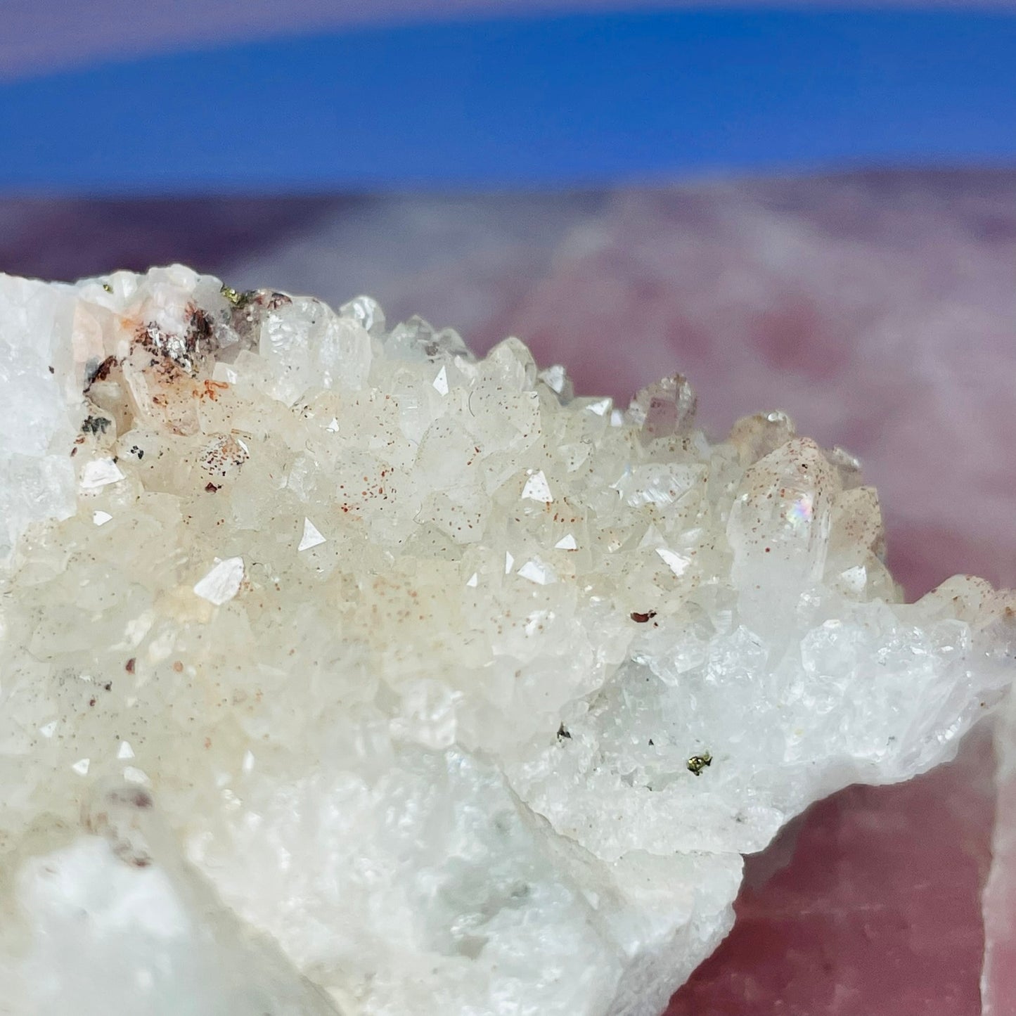 Red Quartz + Hematite Small Cluster Specimen