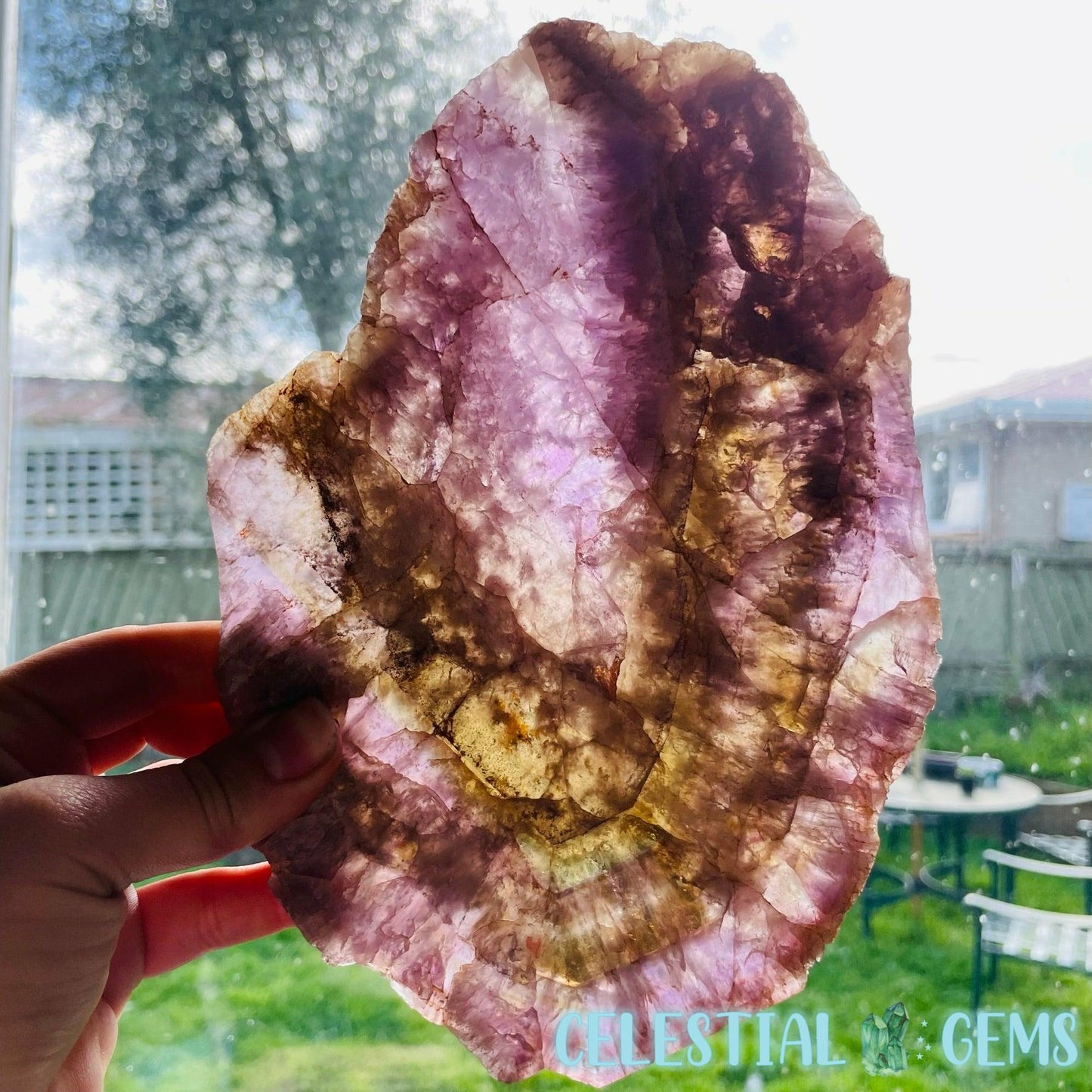 Super Seven Amethyst Large Slab/Slice
