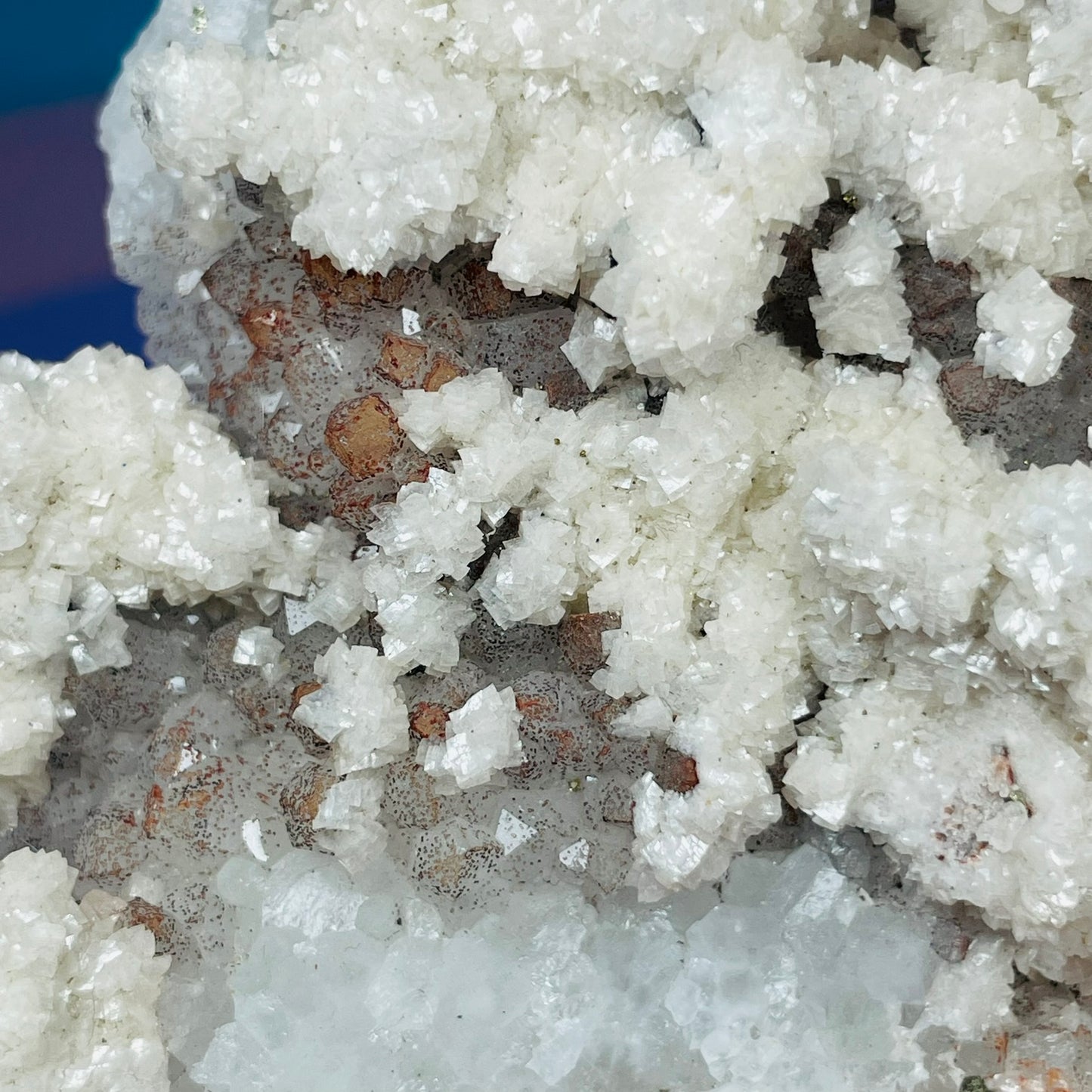 Red Quartz, Hematite + Dolomite Medium Cluster Specimen