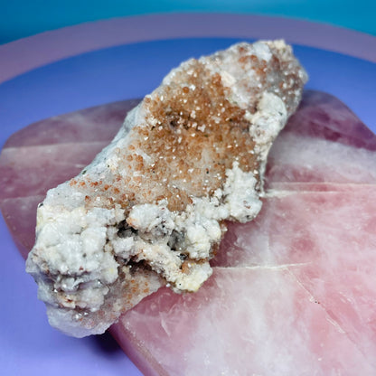Red Quartz, Hematite, Pyrite + Dolomite Medium Cluster Specimen