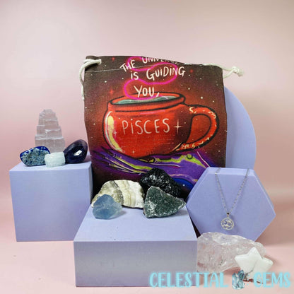 Pisces Zodiac Deluxe Crystal Saver Set (Includes 925 Silver Necklace!)