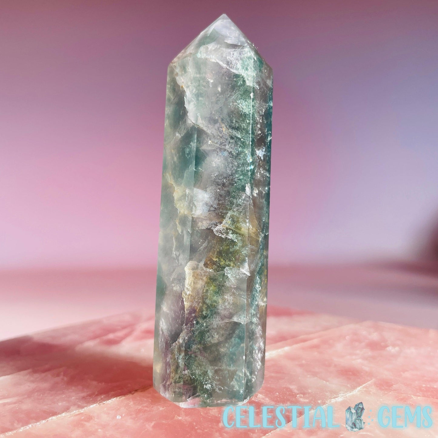 Green Fluorite Small Tower