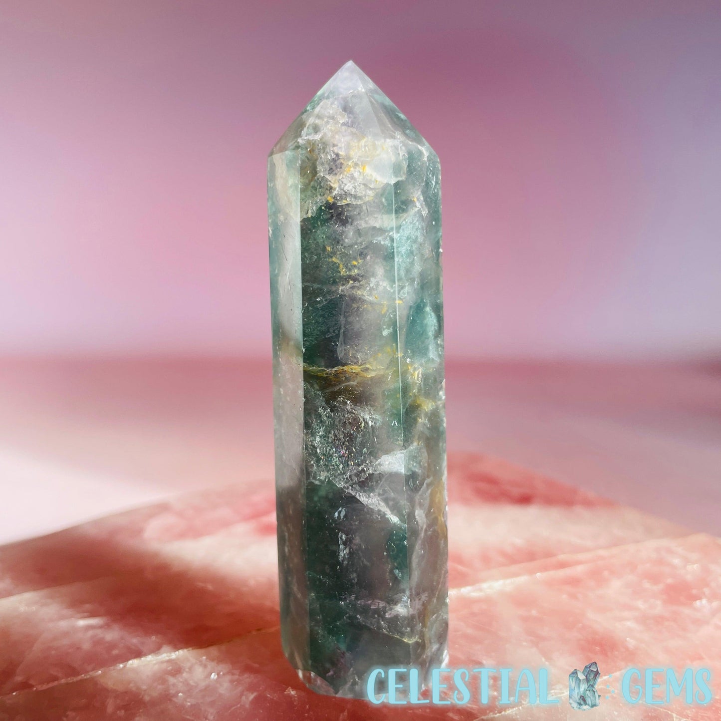 Green Fluorite Small Tower