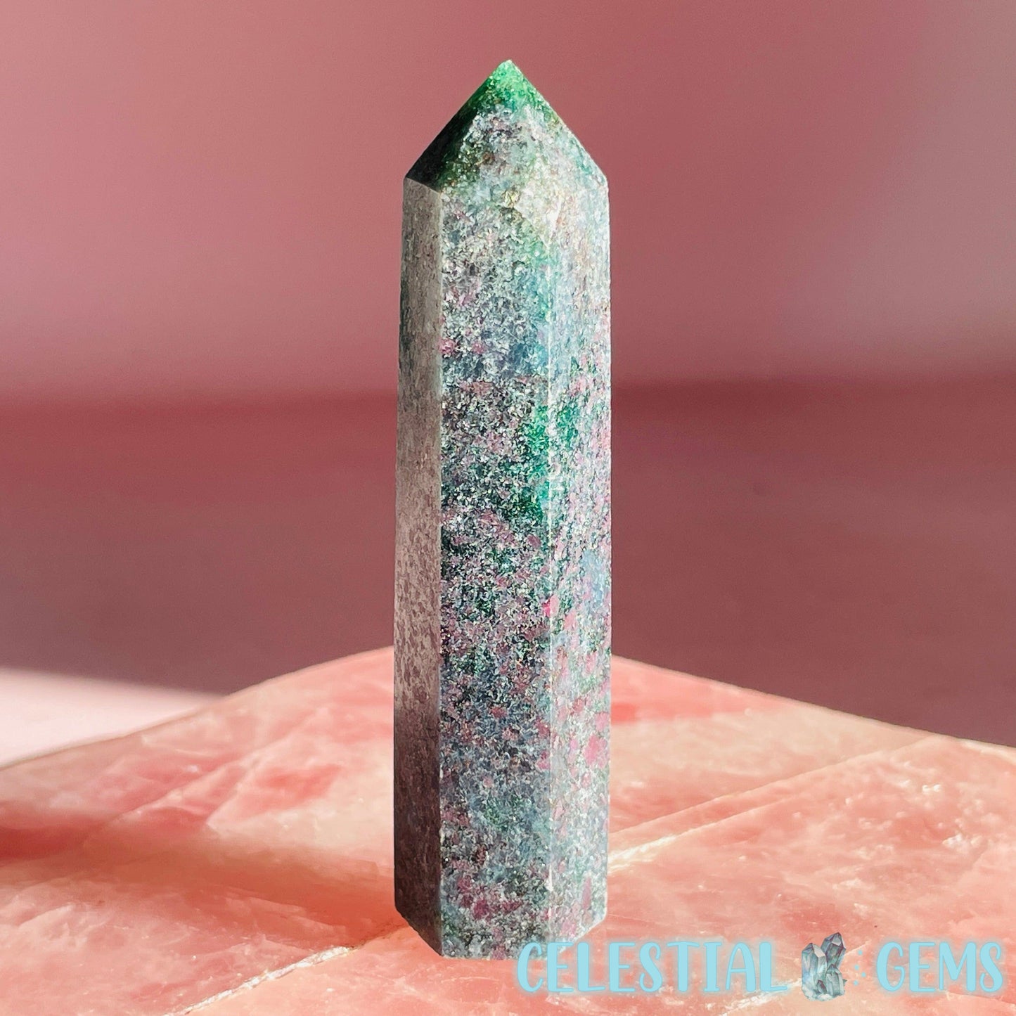 Ruby in Kyanite/Fuchsite Small Tower