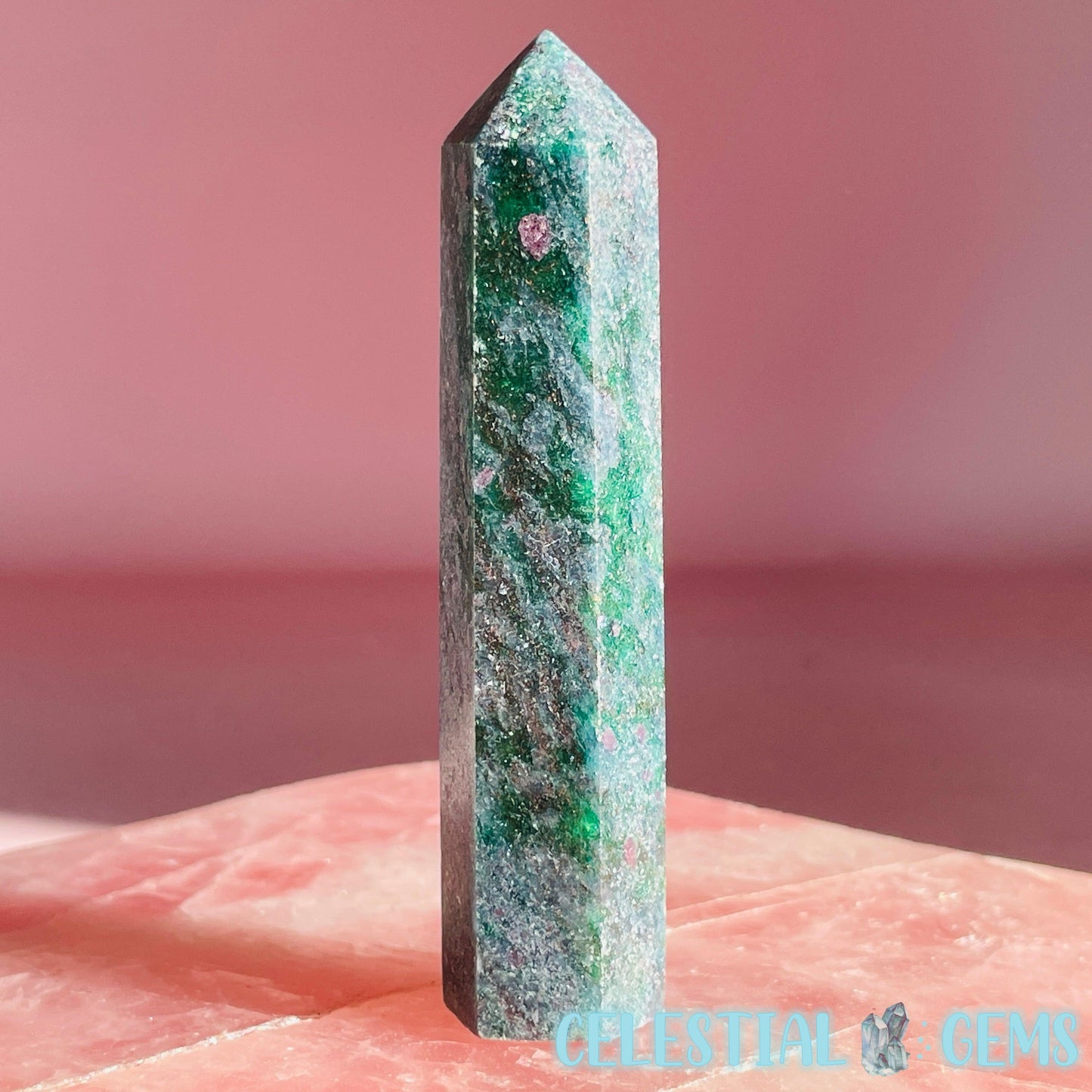 Ruby in Kyanite/Fuchsite Small Tower