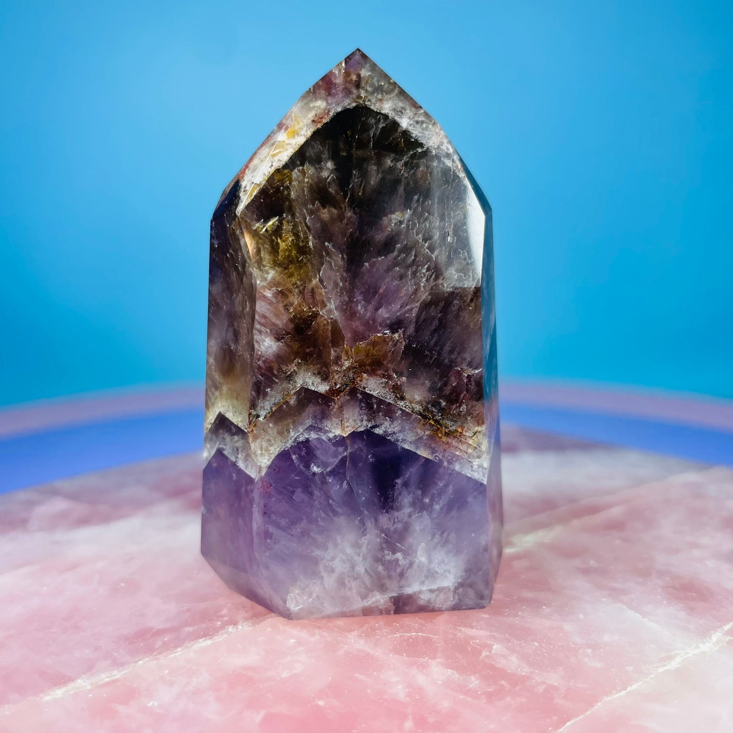 Super Seven Amethyst Small Tower