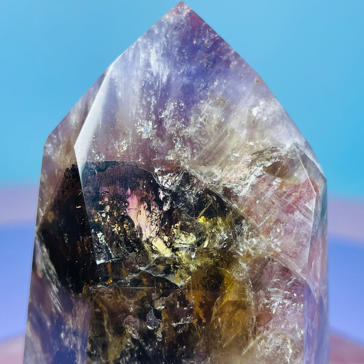 Super Seven Amethyst Small Tower