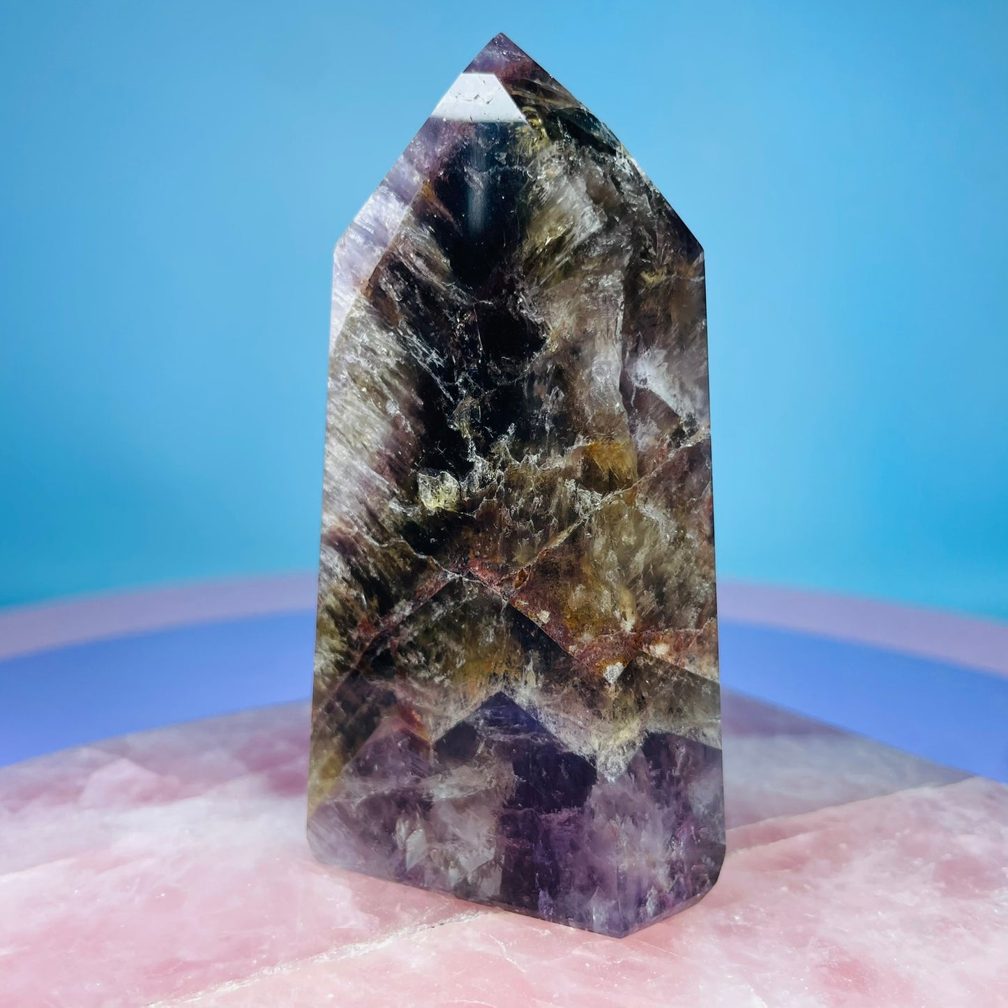 Super Seven Amethyst Medium Tower