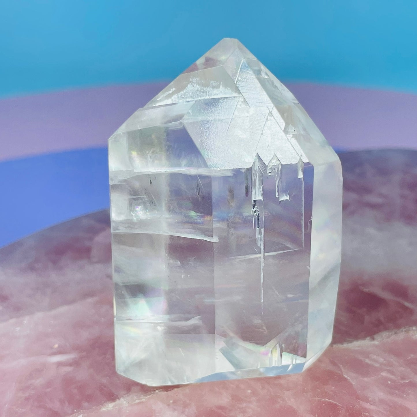 High Grade Optical White Calcite Small Freeform (Video)