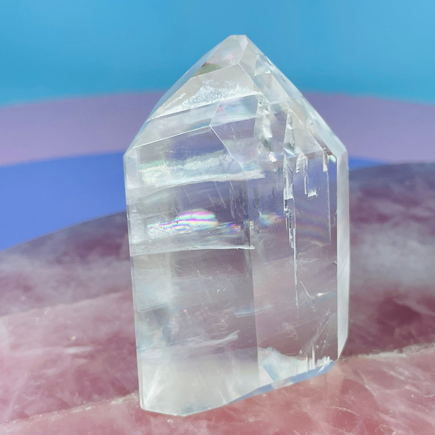 High Grade Optical White Calcite Small Freeform (Video)