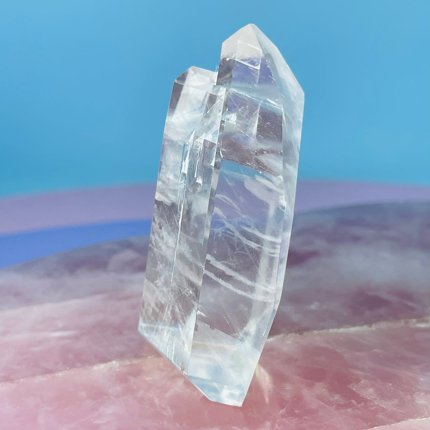 High Grade Optical White Calcite Small Freeform (Video)
