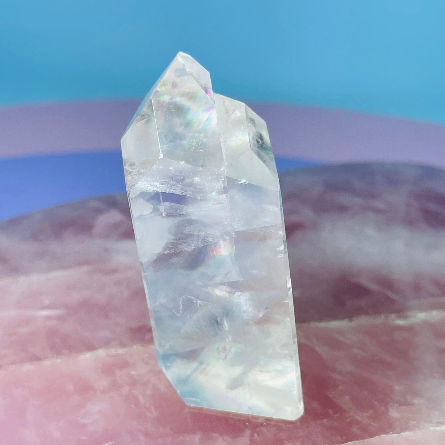 High Grade Optical White Calcite Small Freeform (Video)