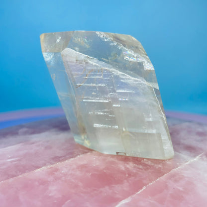 High Grade Optical Honey Calcite Medium Freeform (Video)