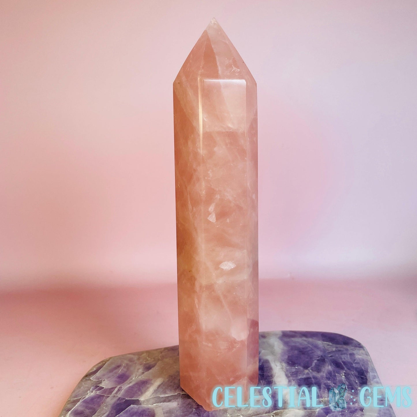 Rose Quartz Large Tower