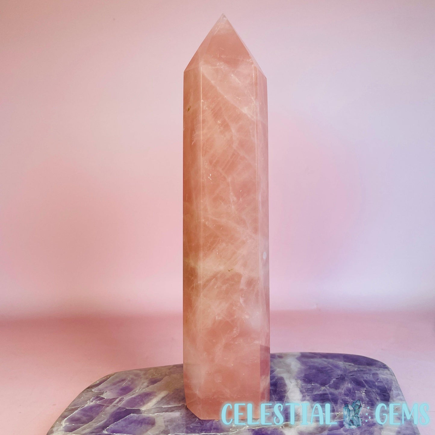 Rose Quartz Large Tower